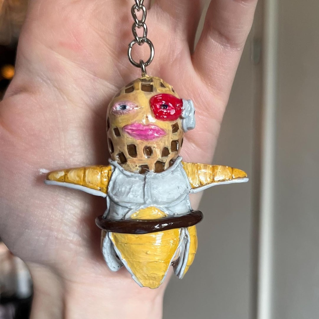 Scanner Key Chain Theburntpeanut Goop Scanner Saiyan Suit Outfit Keychain - Etsy