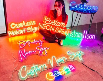 Custom Neon Sign | Neon Sign | Aesthetic Custom Neon Signs | LED Neon Sign | Wedding Neon Sign | Home decor | Wall decor| Room decor
