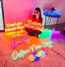 Custom Neon Sign | Aesthetic Custom Neon Signs | LED Neon Sign | Neon Signs | Wedding Neon Sign | Home decor | Wall decor| Room decor