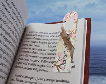 Personalized Floral Bookmark: Custom Aluminum Reader Gift