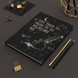 Hardcover Journal Matte with Inspirational Witchy Quote