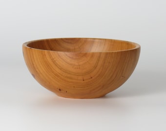 6 1/16 inch Black Cherry wooden bowl, handcrafted, hand made, food safe finish