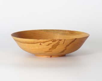 8 5/16 inch Cherry thin wall wooden bowl, handcrafted, handmade, food safe finish