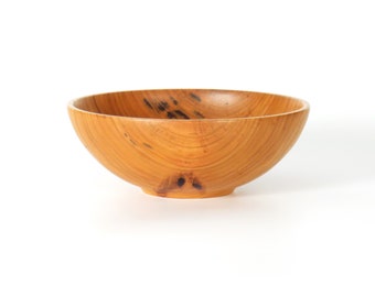 8 1/16 inch Black Cherry wooden bowl, handcrafted, hand made, food safe finish