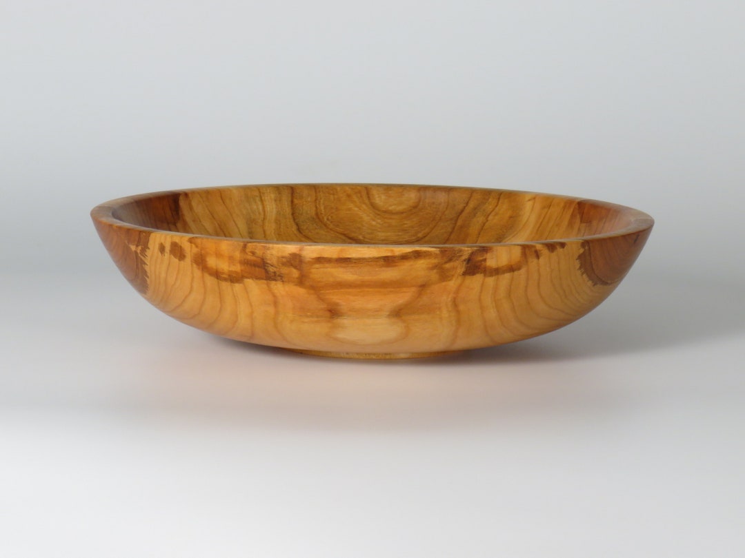 Handcrafted Food Safe Wood Bowl 9 3/4 Black Cherry Etsy
