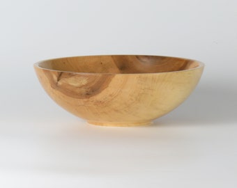 8 inch Maple wooden bowl, hand made, hand turned on a wood lathe