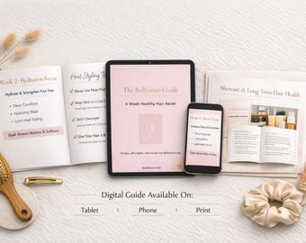 Gids voor het opnieuw instellen van gezond haar voor 6 weken, plan voor professionele stylisten (digitale download)