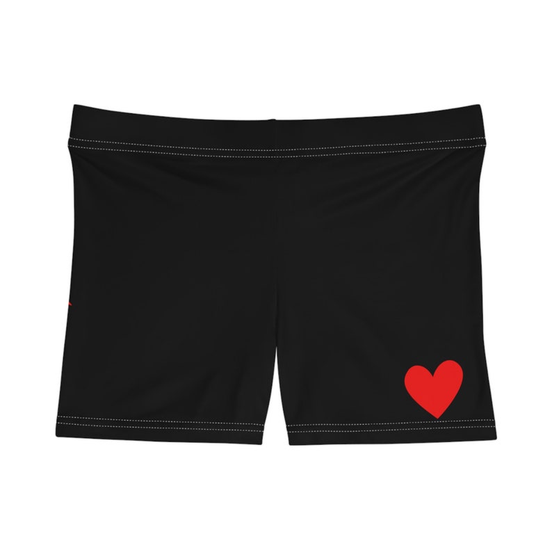 I Love Girls Booty Shorts Kiss Lips Shorts Black Booty Shorts LGBTQ ...