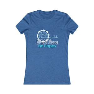 Lokah Samastah Sukhinoh Bhavantu Women's Yoga Tee Shirt image 1