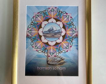 Hamsah So'ham | Mantra Oracle Art Print