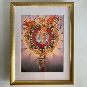 Hrim Mantra Oracle Art Print Heart Chakra image 1