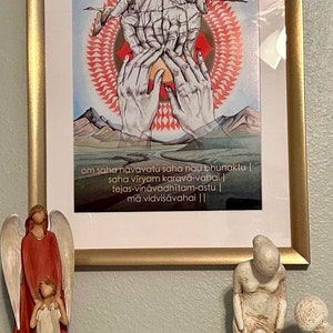 Prayer for Peace Mantra Oracle Art Print Saha Navavatu image 4