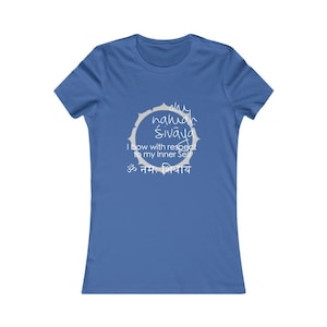 Om Namah Shivaya Women's Yoga Shirt True Royal