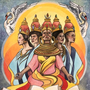 Gayatri Mantra Mantra Oracle Art Print image 4
