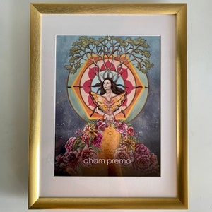 Aham Prema Mantra Oracle Art Print image 1