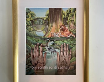 Shanti Shanti Shanti | Mantra Oracle Artwork Print