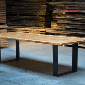 Table top oak rustic, tree edge, 40 mm oiled