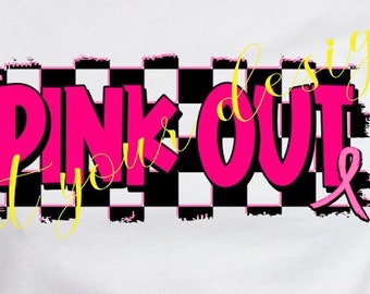 Pink Out Digital Design 300 DPI PNG - Etsy