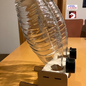 Laser Cut Templates: Sodastream Crystal bottle holder for draining for 1, 2 or 3 bottles, wood thickness 3/4/6/10 mm, SVG AI DXF Lightburn