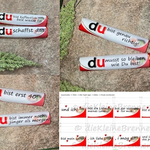 DU bist -  über 120 Sprüche zum Ausdrucken als Duplo-Banderole
