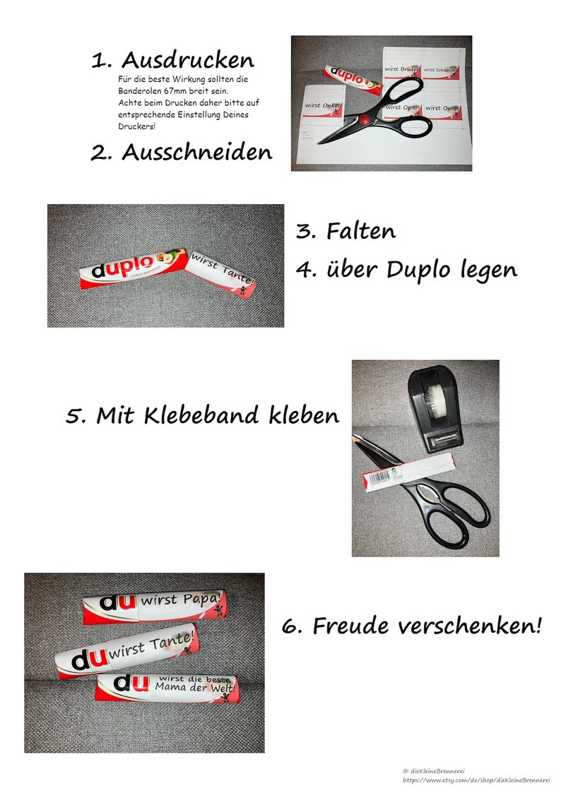 DU bist über 120 Sprüche zum Ausdrucken als DuploBanderole Etsy.de