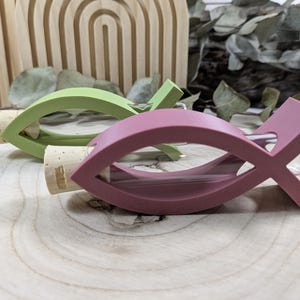 El pez de Jesús como archivo STL para plantilla de regalo de dinero en tubo de ensayo para impresoras 3D