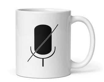 Coffee cup: Quiet please! Your unique coffee mug