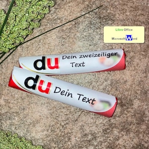 Duplo-Banderole selber machen Vorlage für Word Office - Download - Achtung: Software erforderlich! - DIY