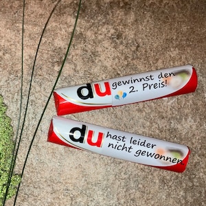 Vous avez gagné ! - 8 tickets Duplo rigolos à imprimer en banderole Duplo. La tombola où vous gagnez malgré votre admiration !