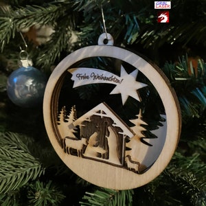 Laser Cut Templates for Christmas Decorations, Christmas Balls, Pendants, Christmas Tree Balls, Decoration, Christmas Tree Decorations, SVG, DXF, AI, Lightburn