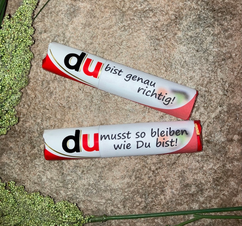 DU bist perfekt 8 Sprüche zum Ausdrucken als DuploBanderole Etsy.de