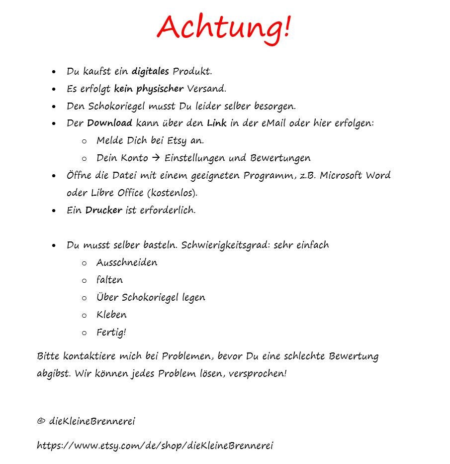 Duplo-Banderole selber machen Vorlage für Word Office Download Achtung