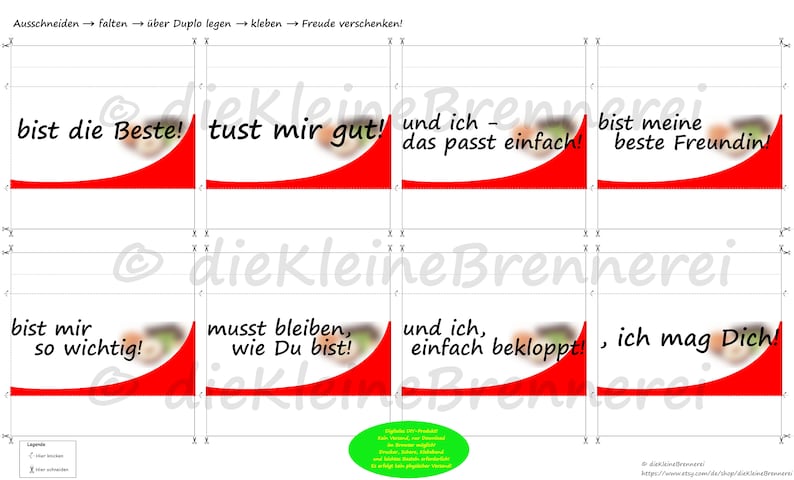 DU bist die Liebe meines Lebens DuploBanderole 26 mit Sprüche zum
