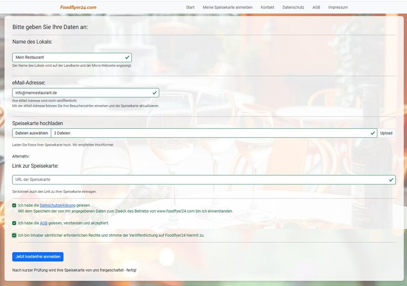 Publicidad en Internet para su restaurante en www.Foodflyer24.com durante 15 meses: Restaurantes, Hamburguesas, Snack Bars, Doner Kebabs, Pizza, Comida Asiática imagen 5