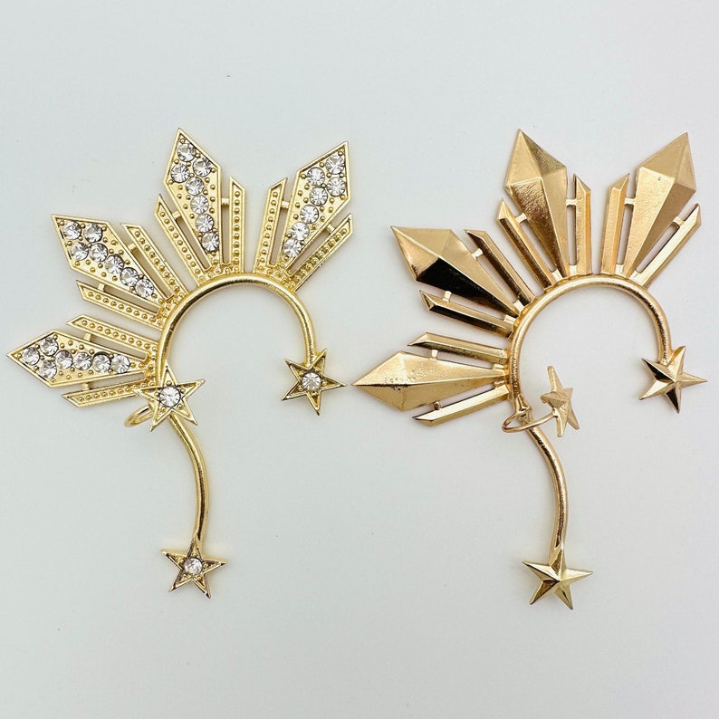 Two Gold Ear Cuff Miss Universe Philippines Catriona Gray Etsy