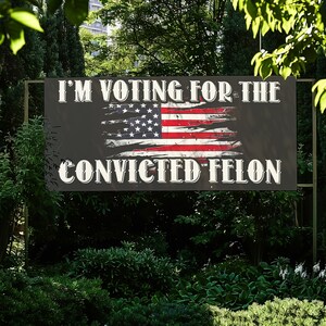 I'm Voting Convicted Felon 2024 Banner,voting for the Convicted Felon ...