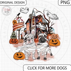 Frenchi Bulldog png/ French Dog Halloween Png/ Funny Dog Spooky Halloween Png/ Dog Custom Halloween Gift png/ Halloween French Print/ Dogs