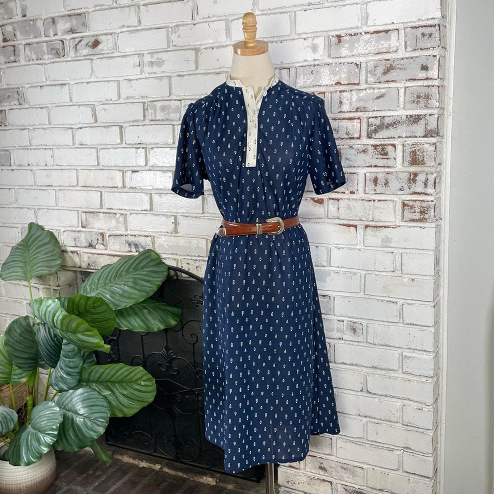 Navy Copper Dress - Etsy
