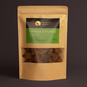 Chaga Chunks 150g - Organic and Wildcrafted - perfect for tea and tincture making