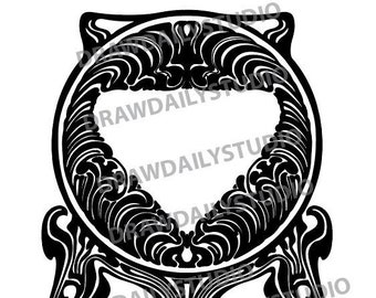 Art Nouveau style vector