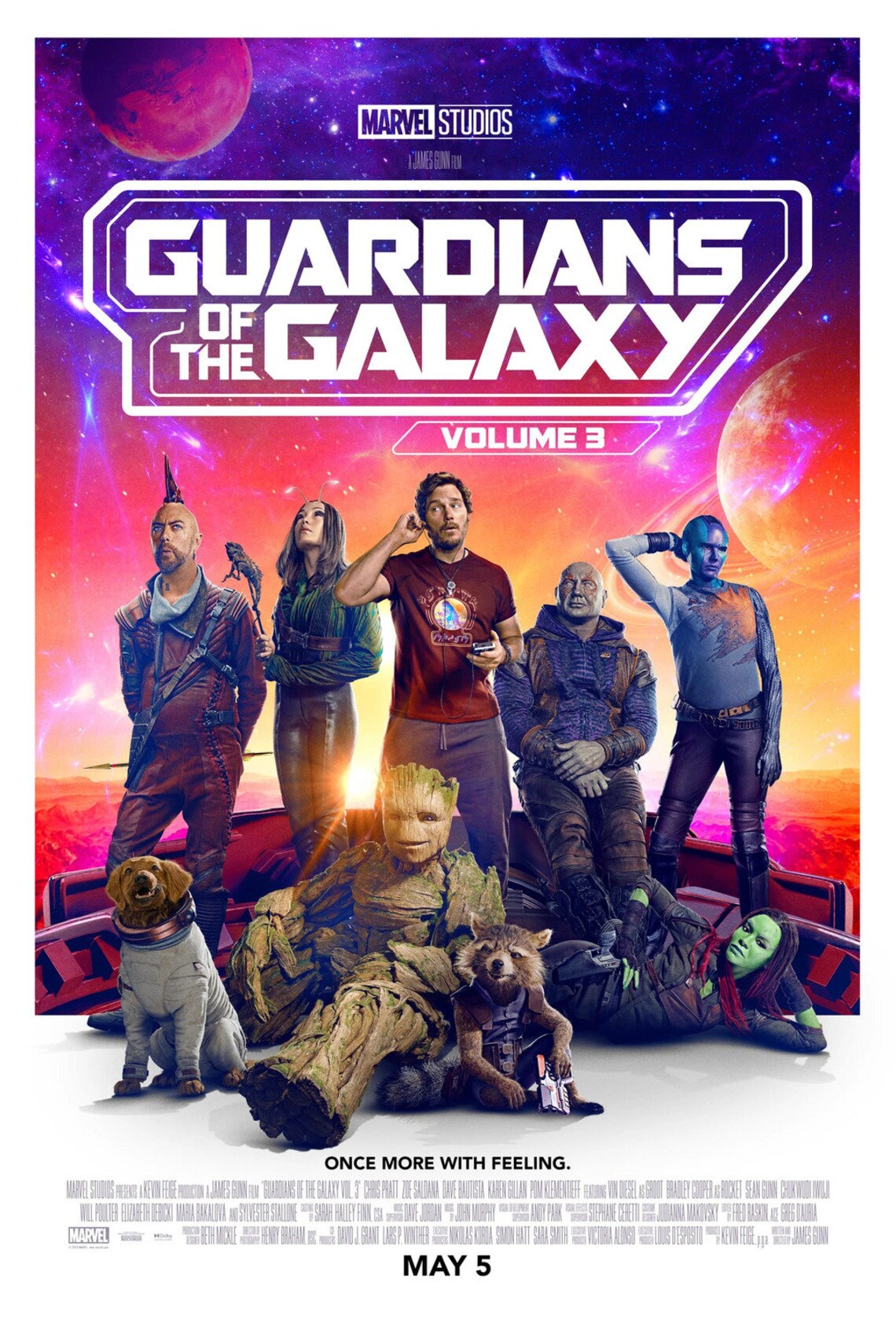 Affiche OFFICIELLE des gardiens de la galaxie vol 3 png  image 1