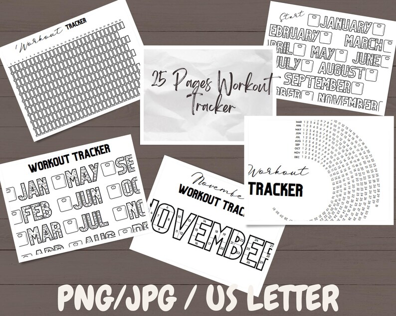 Fitness Planner, Weight Loss Tracker, Workout Planner Fitness Journal