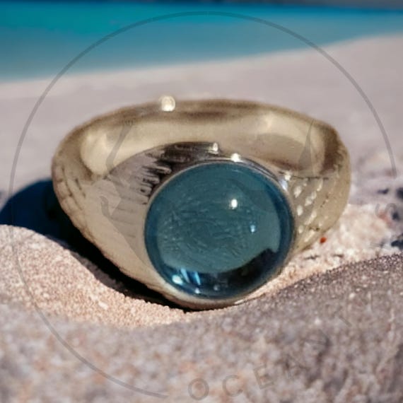 RESERVA ANTICIPADA Anillo de plata con diseno de sirena y luna de Sirenas Mako autenticas H2O Solo anade agua Anillo de luna de mar y oceano Etsy Espana