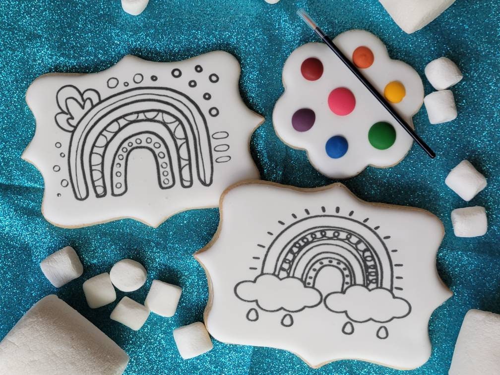 Casue — Paint Your Own Boho Rainbow Cookie