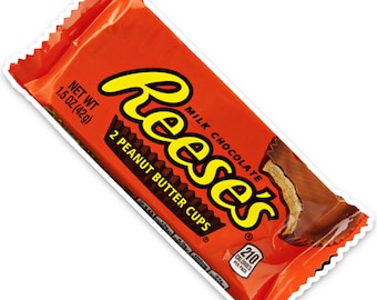Reese's Candy Bar Vinyl Decal – Laptop, Water Bottle, Car Sticker