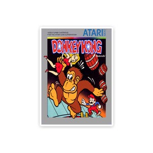 Donkey Kong Atari 2600 Vinyl Decal – Waterproof Laptop Sticker