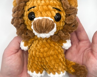 Baby lion crochet pattern- safari crochet pattern, amigurumi crochet lion pattern