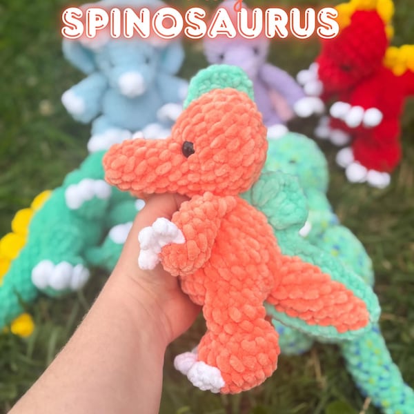 Finley der Spinosaurus | amigurumi Dinosaurier, Nähen, Häkelanleitung, Dinosaurier, PDF