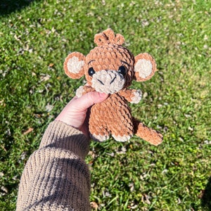 Crochet baby monkey pattern- amigurumi crochet monkey, monkey crochet pattern, safari crochet pattern