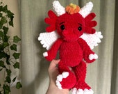 Crochet dragon pattern- dragon amigurumi, mythical crochet pattern, dragon pattern